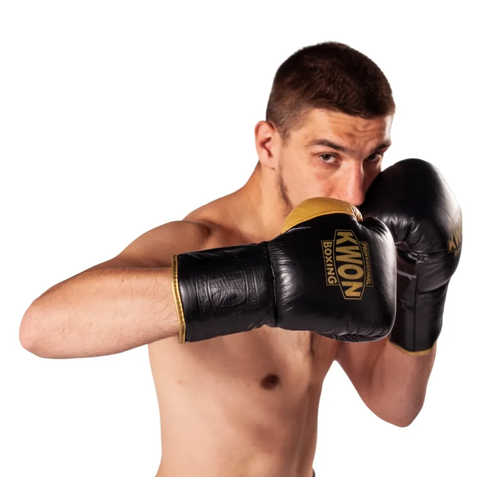Boxhandschuhe Leder mit Schnürung