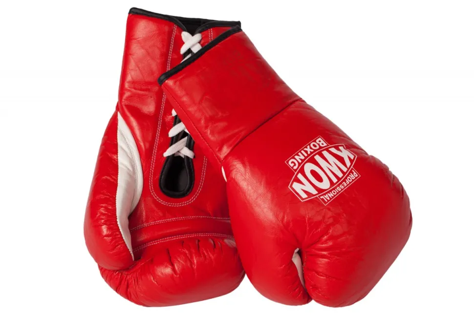 Boxhandschuhe Leder mit Schnürung