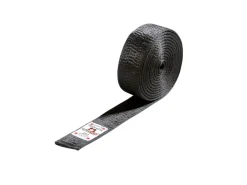 DANRHO Budo-Gürtel, in 4 cm und 5 cm schwarz, aus Kunstseide