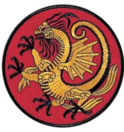 DANRHO Stickabzeichen Drachenmotiv