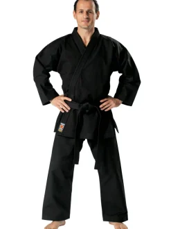 Karateanzug Traditional schwarz 12 oz