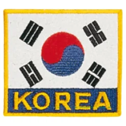 Länderflagge Korea mit Stick