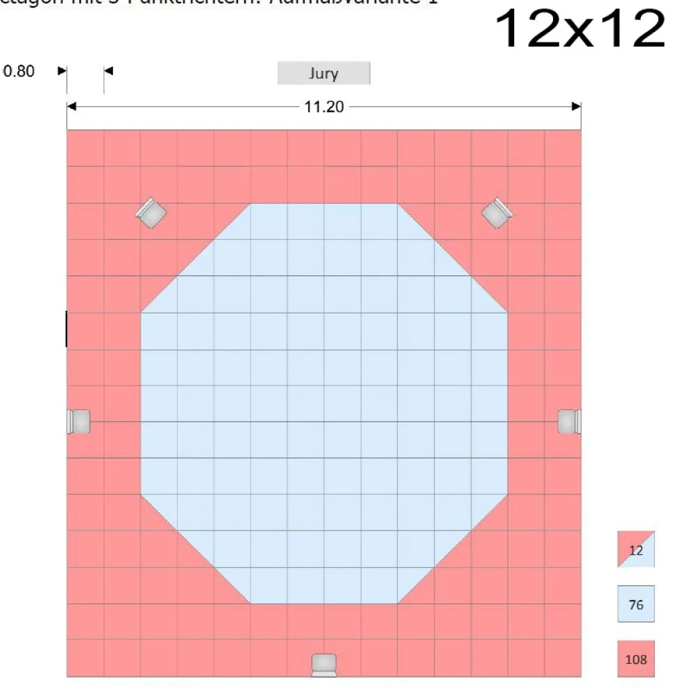 Octagon Ecken für Wendematte Korean Style - 2er Set
