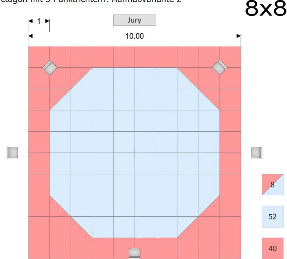Octagon Ecken für Wendematte Korean Style - 2er Set