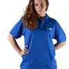 Poloshirt blau mit Druck BTU
