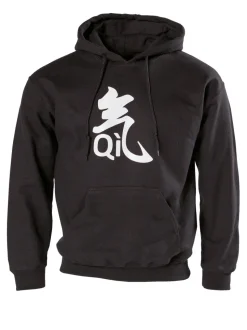 QI Kapuzenpullover schwarz