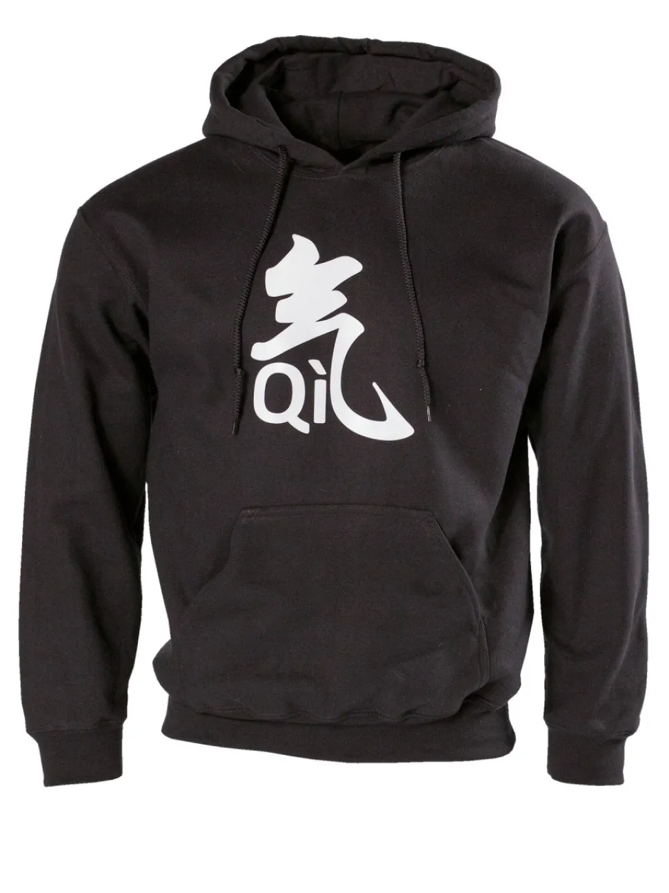 QI Kapuzenpullover schwarz