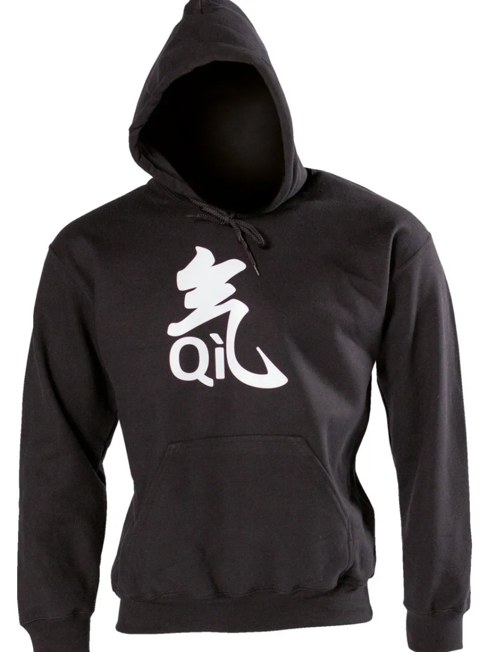 QI Kapuzenpullover schwarz