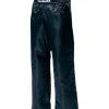 Satinhose schwarz