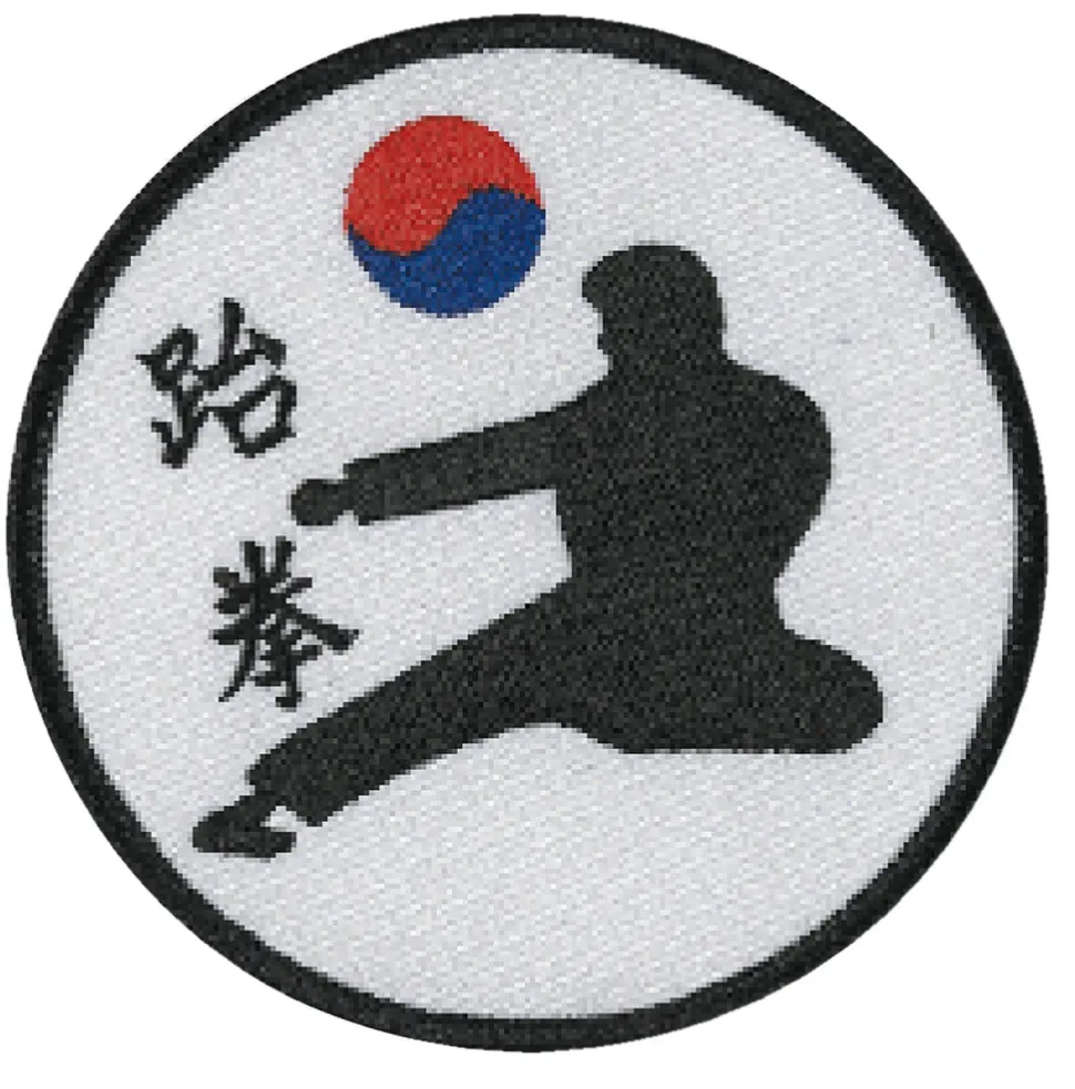 Stickabzeichen/Aufnäher Kick