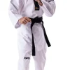 Taekwondo Anzug Victory schwarzes Revers, WT anerkannt