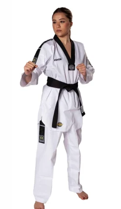 TKD Anzug Grand Victory - Rückenbestickung, schwarzes Revers