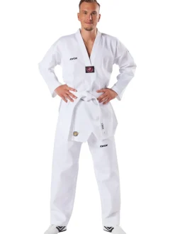 TKD-Anzug Victory, weiß mit weißem Revers