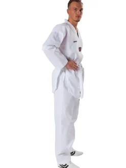 TKD-Anzug Victory, weiß mit weißem Revers