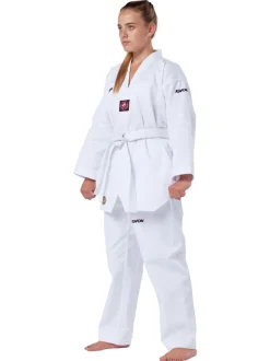 TKD-Anzug Victory, weiß mit weißem Revers